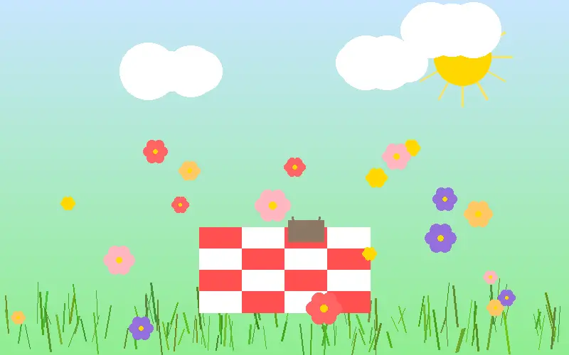 莫奈花园风格野餐布置 - 17·c1起草